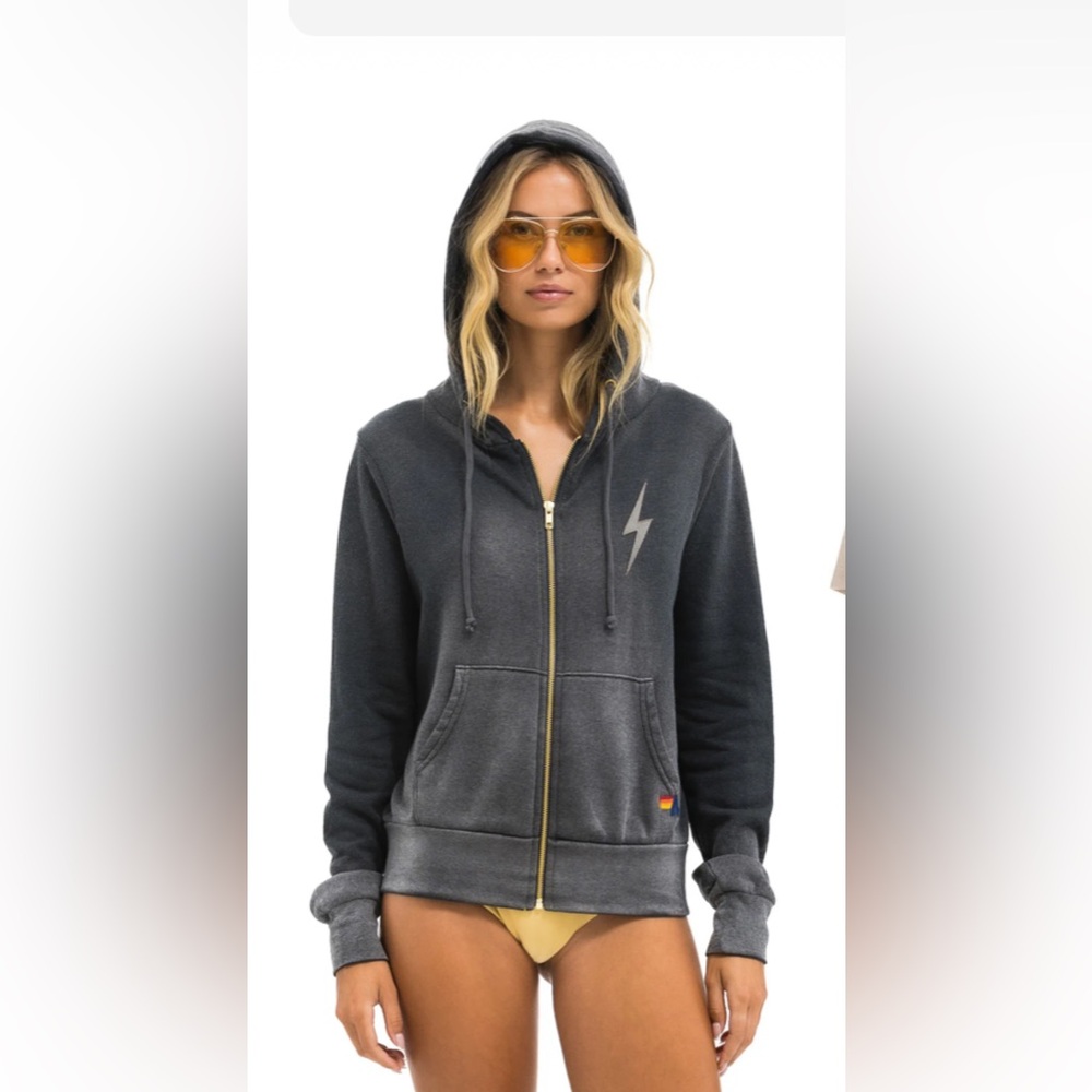 Aviator Nation XS Bolt Zip Hoodie ⚡️